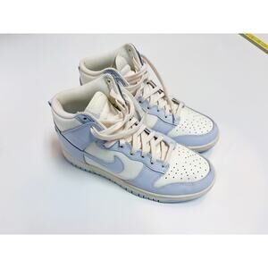 Nike Dunks White and Purple/Blueish Trainers - Barely Worn 7.5 Womens